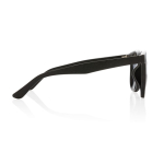 Sonnenbrille im Retro-Design aus Weizenstrohfasern mit UV400-Schutz farbe schwarz dritte Ansicht