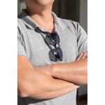Sonnenbrille im Retro-Design aus Weizenstrohfasern mit UV400-Schutz farbe schwarz Lifestyle-Bild