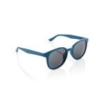 Sonnenbrille im Retro-Design aus Weizenstrohfasern mit UV400-Schutz farbe blau