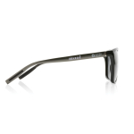 Polarisierte Öko-Sonnenbrille mit UV400-Schutz von Swiss Peak farbe schwarz Ansicht mit Logo