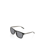 Polarisierte Öko-Sonnenbrille mit UV400-Schutz von Swiss Peak farbe schwarz Ansicht mit Druckbereich