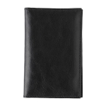 Brieftasche und Kartenhalter aus Ziegenleder mit 3 Fächern farbe schwarz erste Ansicht