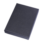 Weinset im quadratischen Etui mit Zubehör aus Edelstahl farbe schwarz