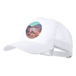5-Panel-Mütze mit Netzrücken und verstellbarem Kunststoffverschluss zweite Ansicht