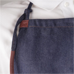 Schürze aus Denim-Baumwolle mit PU-Details, 190 g/m2 farbe jeansblau sechste Ansicht