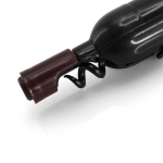 Magnetischer Korkenzieher in Form einer Weinflasche mit Öffner farbe schwarz sechste Ansicht