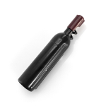 Magnetischer Korkenzieher in Form einer Weinflasche mit Öffner farbe schwarz erste Ansicht