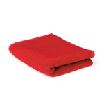 Ein kleines, saugfähiges Mikrofaser-Handtuch farbe rot erste Ansicht