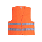 Reflektierende Weste mit hoher Sichtbarkeit für Erwachsene farbe orange erste Ansicht
