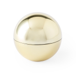 Lippenbalsam in Kugelform in leuchtenden Farben mit LSF 15 farbe gold erste Ansicht