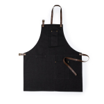 Baumwoll-Leinwandschürze mit mehreren Taschen 340 g/m2 farbe schwarz erste Ansicht
