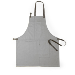 Baumwoll-Leinwandschürze mit mehreren Taschen 340 g/m2 farbe grau erste Ansicht