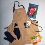 Baumwoll-Leinwandschürze mit mehreren Tasche 340 g/m²