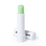 Aloe Vera Lippenbalsam mit weißem Etui zur Personalisierung Ansicht mit Druckbereich