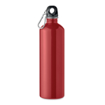 Auslaufsichere 750-ml-Flasche aus recyceltem Edelstahl farbe rot