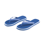 Zweifarbige Flip Flops mit Sohlen dickes EVA Summer Camp farbe blau zweite Ansicht