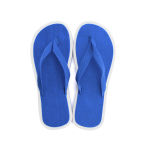 Zweifarbige Flip Flops mit Sohlen dickes EVA Summer Camp farbe blau dritte Ansicht