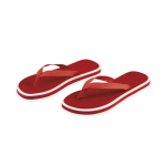 Zweifarbige Flip Flops mit Sohlen dickes EVA Summer Camp farbe rot erste Ansicht