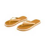 Zweifarbige Flip Flops mit Sohlen dickes EVA Summer Camp farbe dunkler holzton erste Ansicht