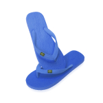 Flip-Flops mit Logo und brasilianischer Flagge Brasileiras farbe blau erste Ansicht