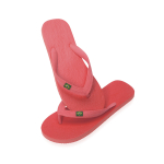 Flip-Flops mit Logo und brasilianischer Flagge Brasileiras farbe rot zweite Ansicht