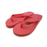 Flip-Flops mit Logo und brasilianischer Flagge Brasileiras farbe rot erste Ansicht