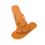 Flip-Flops mit Logo und brasilianischer Flagge Brasileiras farbe orange fünfte Ansicht