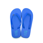 Flip-Flops mit Logo und brasilianischer Flagge Brasileiras Ansicht mit Druckbereich