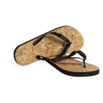 Flip-Flops mit EVA-Sohle mit Korkeffekt Cork Design farbe schwarz erste Ansicht