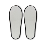 Logo-Hotelslipper aus Polyester Roomie farbe schwarz dritte Ansicht