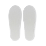 Logo-Hotelslipper aus Polyester Roomie farbe weiß dritte Ansicht