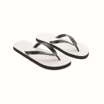 Personalisierte schwarze sublimierte Flip-Flops Beach Sublim farbe schwarz