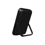 Elegante und kompakte Powerbank zum Mitnehmen, 5000 mAh farbe schwarz linke hintere Winkelansicht