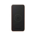 Kabellose Powerbank mit Schnellladefunktion 25 W Duracell 10.000 mAh farbe schwarz