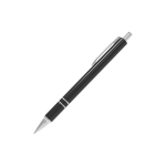Personalisierbarer Aluminium-Kugelschreiber mit modernem Design und blauer Tinte farbe schwarz