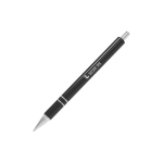 Personalisierbarer Aluminium-Kugelschreiber mit modernem Design und blauer Tinte farbe schwarz