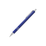 Personalisierbarer Aluminium-Kugelschreiber mit modernem Design und blauer Tinte farbe blau