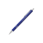 Personalisierbarer Aluminium-Kugelschreiber mit modernem Design und blauer Tinte farbe blau