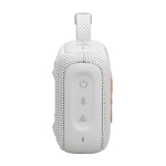 JBL Go 4 bunter Mini-Lautsprecher mit 4,2 W Leistung farbe weiß linke Seitenansicht