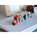 Weihnachtszug Holz mit Figuren personalisierbar farbe gemischt Stimmungsbild zweite Ansicht