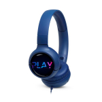 Faltbare kabelgebundene JBL Wave Flex 2 Bügelkopfhörer farbe blau