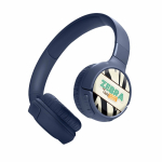 JBL Tune 520BT Kopfhörer mit Pure Bass Sound und BT 5.3 farbe blau Ansicht mit Logodruck