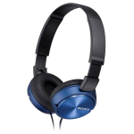 Kompakte, individualisierbare kabelgebundene Kopfhörer Sony MDR-ZX310 farbe blau
