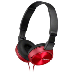 Kompakte, individualisierbare kabelgebundene Kopfhörer Sony MDR-ZX310 farbe rot