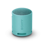 Kabelloser Sony-Lautsprecher SRS-XB100, wasser- und staubdicht farbe blau gedrehte Ansicht