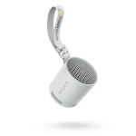 Kabelloser Sony-Lautsprecher SRS-XB100, wasser- und staubdicht farbe grau gedrehte Ansicht