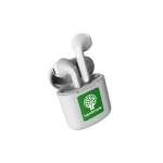 Twins Core Fresh ’n Rebel In-Ear-Kopfhörer mit Touch & Schnellladung farbe gebrochen weiß Ansicht mit Logodruck