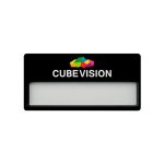 Wiederverwendbarer Magnet-Ausweishalter für Veranstaltungen und Kongresse farbe schwarz