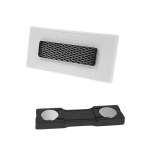 Wiederverwendbarer Magnet-Ausweishalter für Veranstaltungen und Kongresse farbe weiß