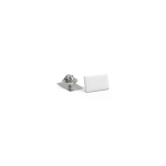 Mittlerer ovaler Metall-Pin mit glänzender Oberfläche und Schmetterlingsverschluss